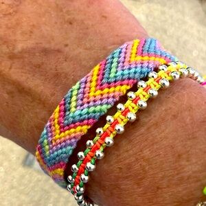 New Super Cute Wider Macrame Surf Boho Festival Bracelet Multicolor